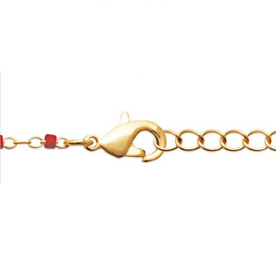 Bracelet pl-or 750 3mic perle miyuki