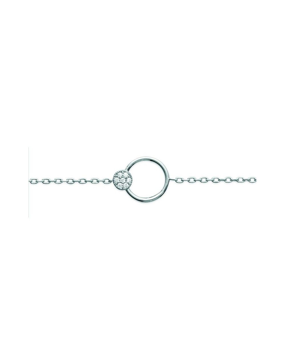 Bracelet argent 925 rhodie oz microserti