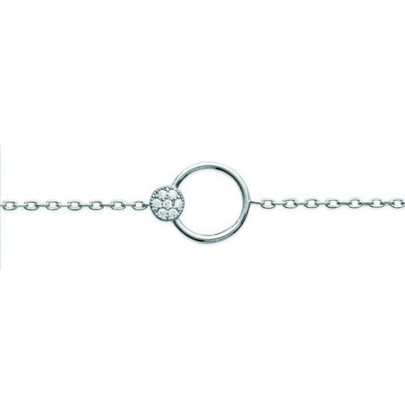 Bracelet argent 925 rhodie oz microserti