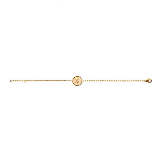 Bracelet pl-or 750 3mic