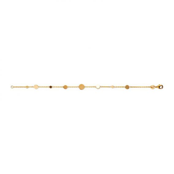 Bracelet pl-or 750 3mic