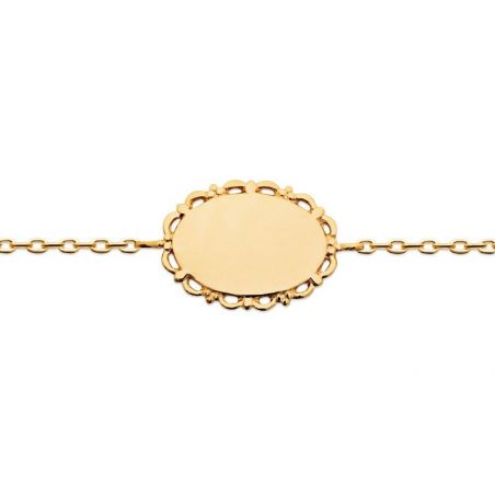 Bracelet pl-or 750 3mic