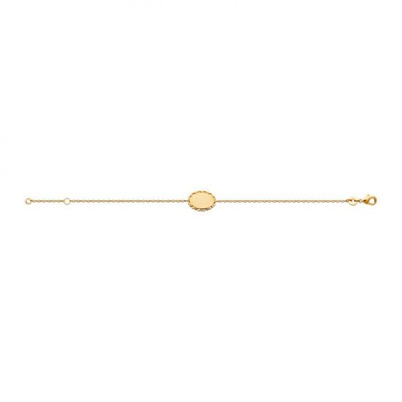 Bracelet pl-or 750 3mic