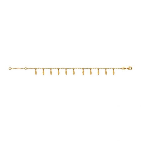 Bracelet pl-or 750 3mic