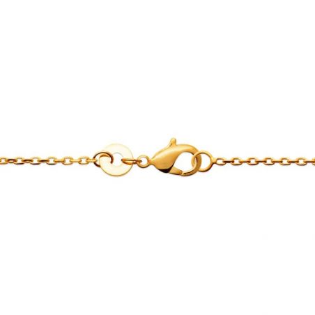 Bracelet pl-or 750 3mic quartz rose