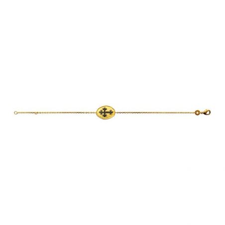 Bracelet pl-or 750 3mic ps