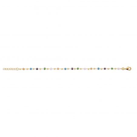 Bracelet pl-or 750 3mic cristal