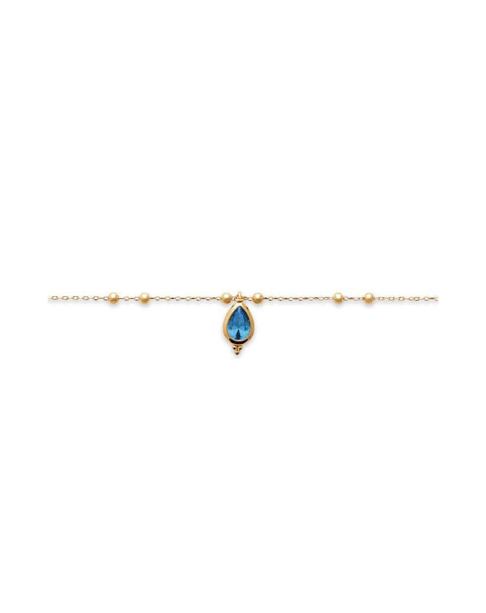 Bracelet pl-or 750 3mic ps - bracelet en plaqué or