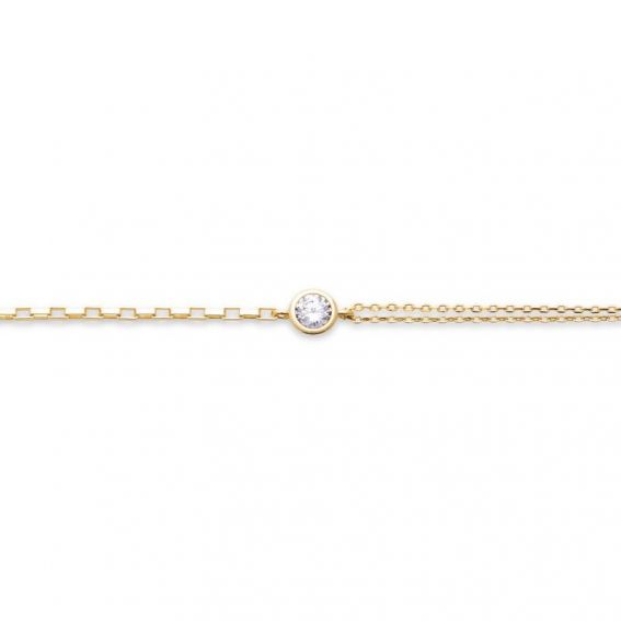 Bracelet pl-or 750 3mic oz