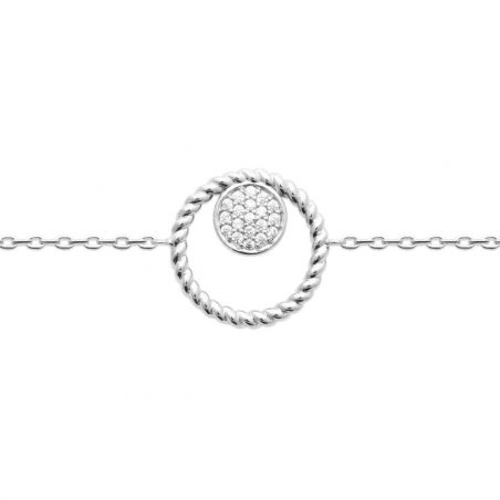 Bracelet argent 925 rhodie oz