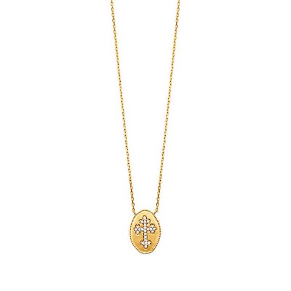 Collier pl-or 750 3mic oz
