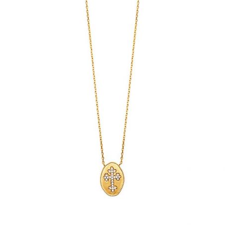 Collier pl-or 750 3mic oz