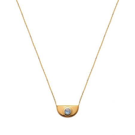 Collier pl-or 750 3mic labradorite