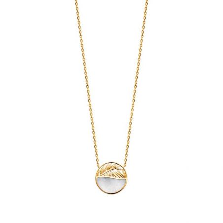 Collier pl-or 750 3mic nacre