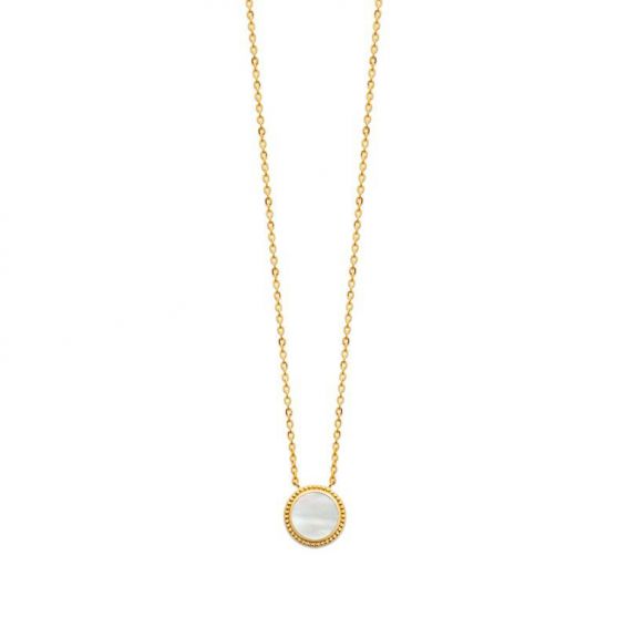Collier pl-or 750 3mic nacre