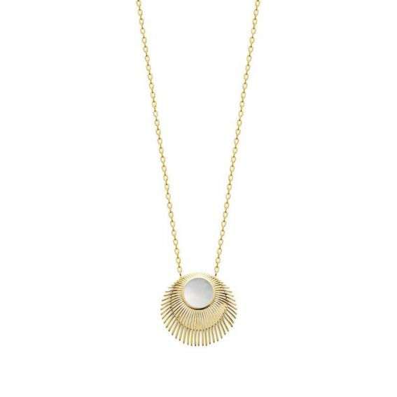 Collier pl-or 750 3mic nacre