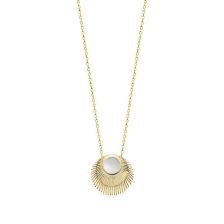 Collier pl-or 750 3mic nacre