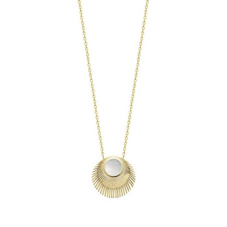 Collier pl-or 750 3mic nacre