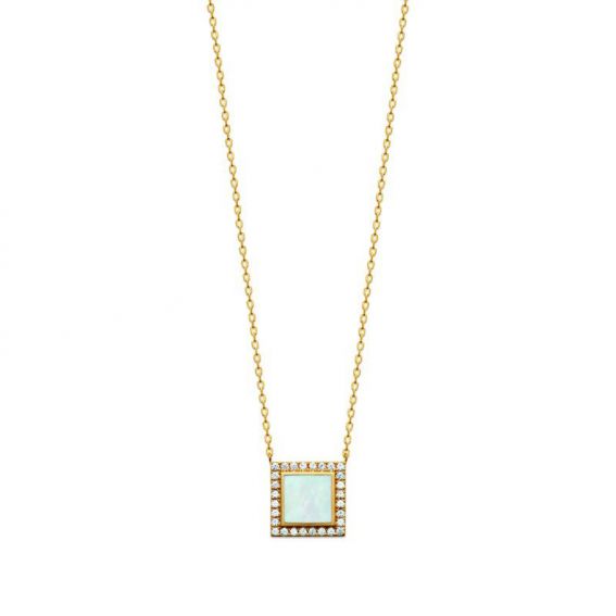 Collier pl-or 750 3mic nacre oz