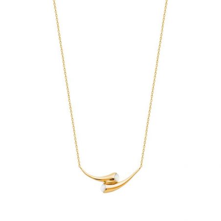 Collier pl-or 750 3mic nacre
