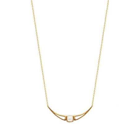 Collier pl-or 750 3mic nacre