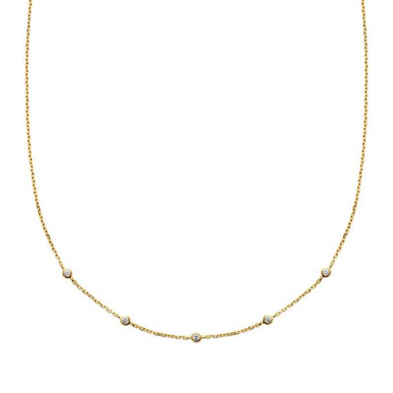 Collier pl-or 750 3mic oz