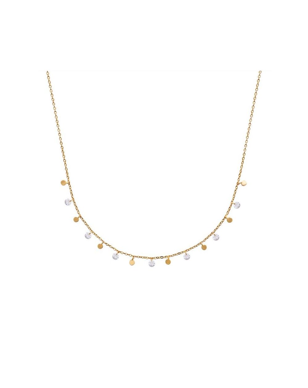 Collier pl-or 750 3mic oz