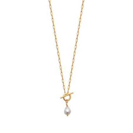 Collier pl-or 750 3mic biwa