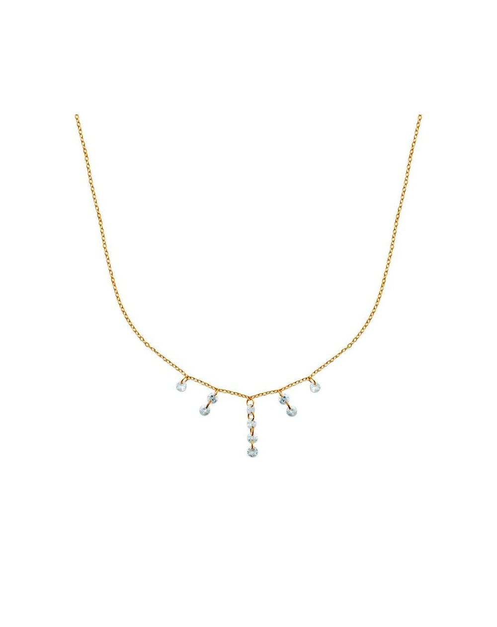 Collier pl-or 750 3mic oz