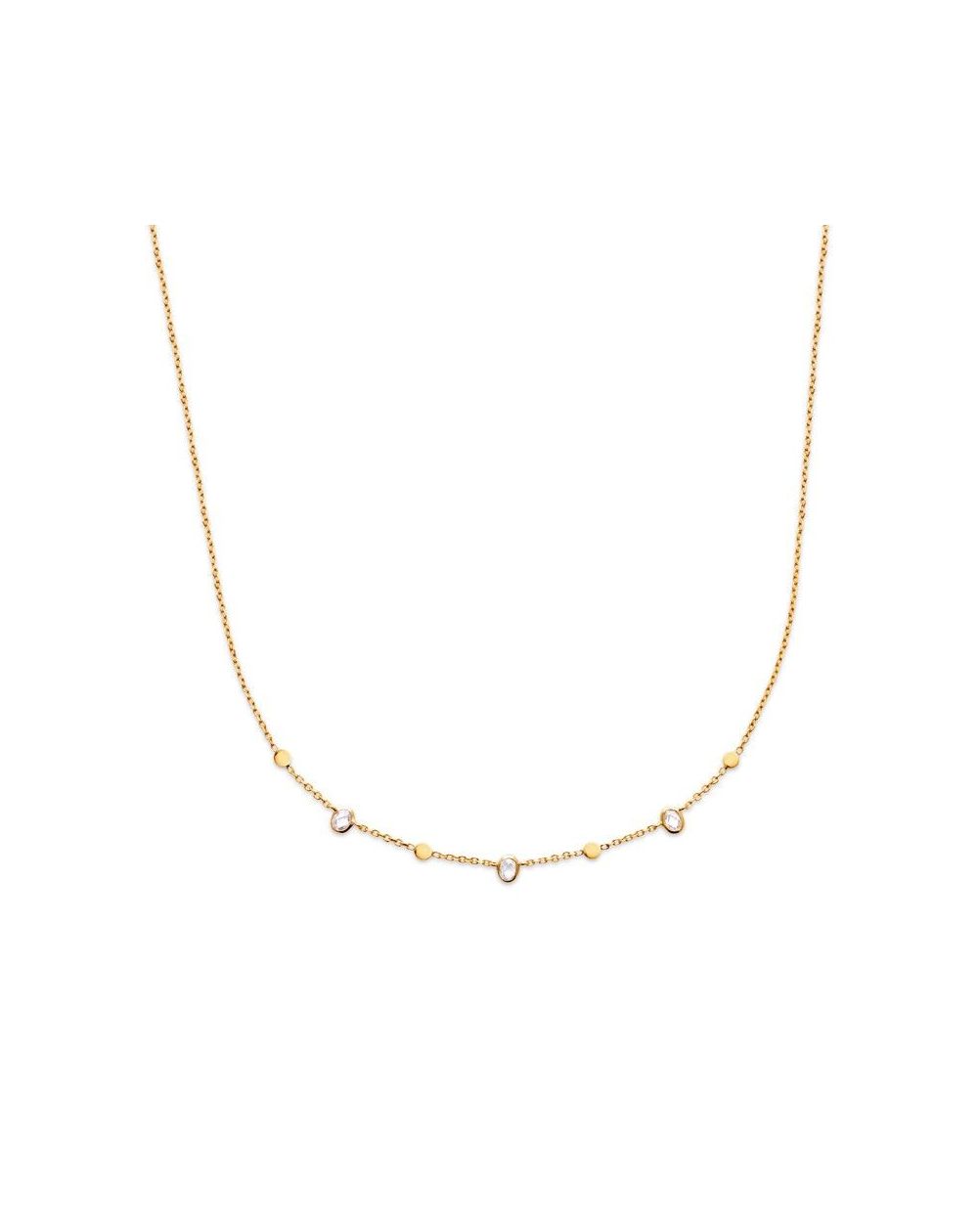 Collier pl-or 750 3mic oz