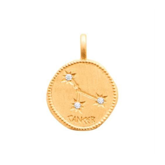 Pendentif pl-or 750 3mic oz cancer