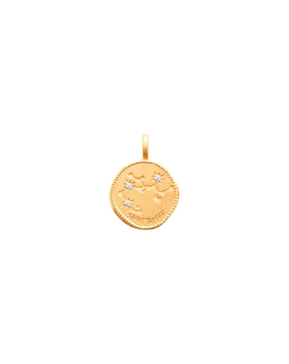 Pendentif pl-or 750 3mic oz sagittaire