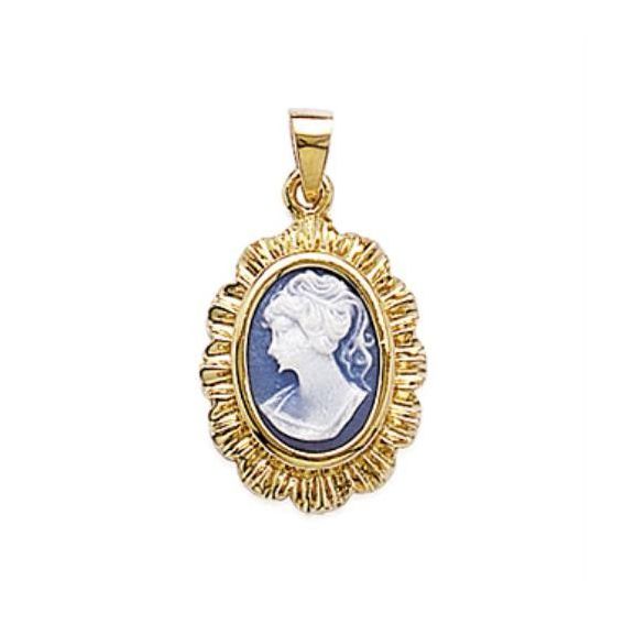 Pendentif pl-or 750 3mic resine