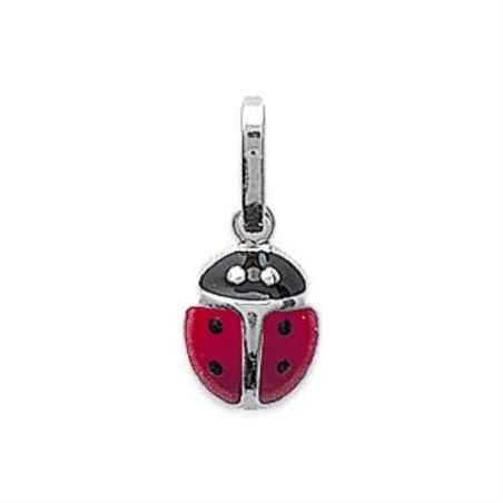 Pendentif argent 925 rhodie email