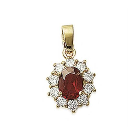 Pendentif pl-or 750 3mic oz ps