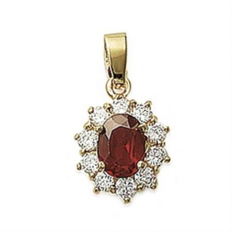 Pendentif pl-or 750 3mic oz ps