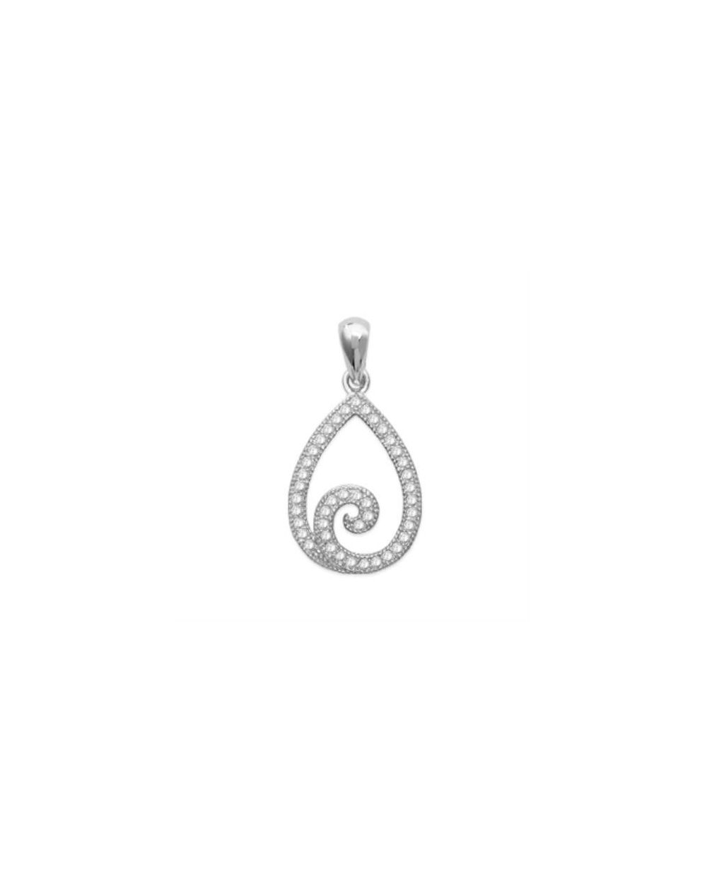 Pendentif argent 925 rhodie oz microserti