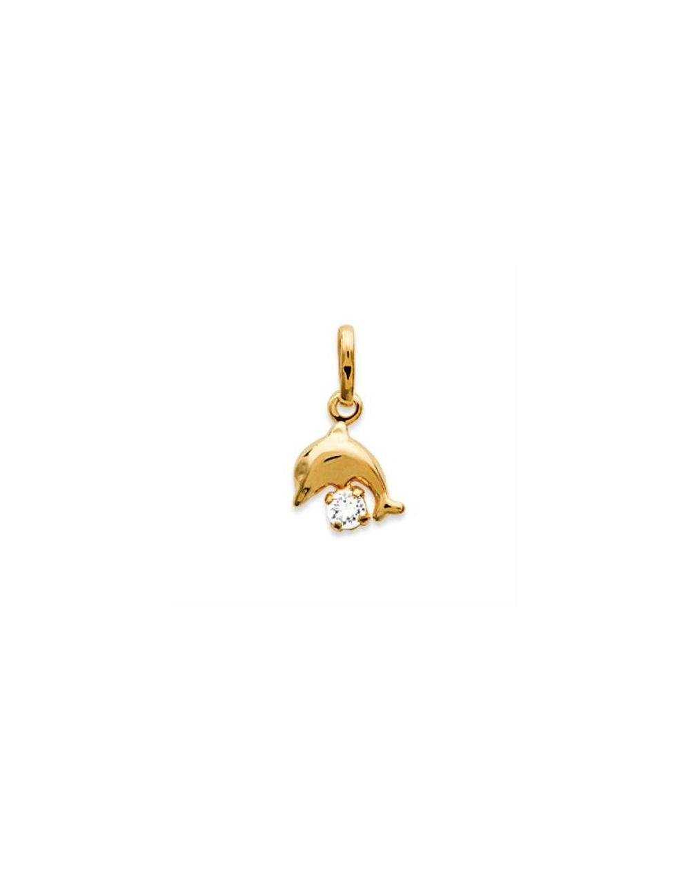 Pendentif pl-or 750 3mic cristal