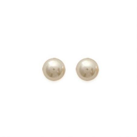B.o tige argent perles imit