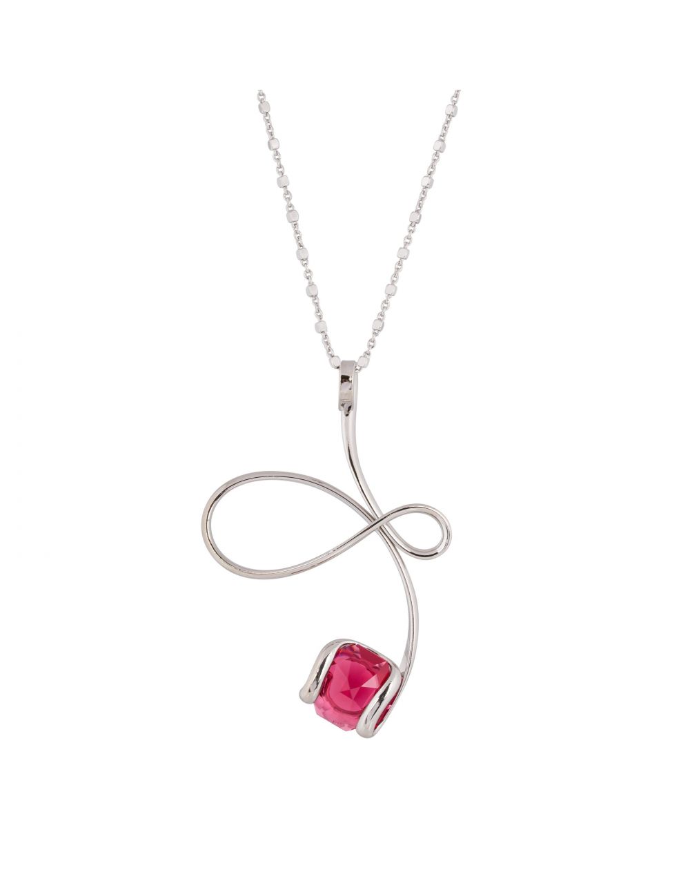Collier Andrea Marazzini - Cristal Swarovski Octagon Red