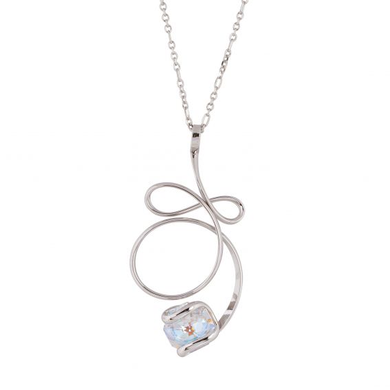 Collier Andrea Marazzini - Cristal Swarovski Octagon Mini AB Peony