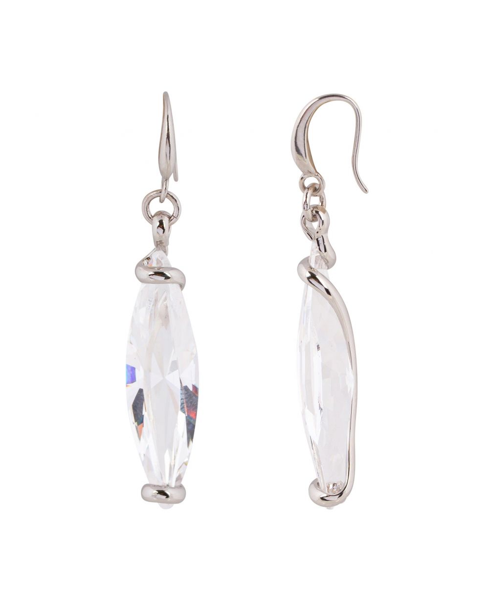 Boucles d'oreille Andrea Marazzini - Navette Crystal courtes E1