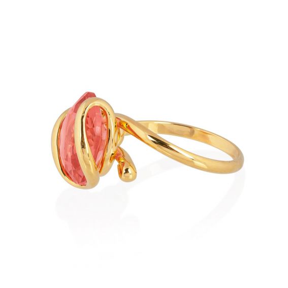 Andrea Marazzini - Bague cristal Swarovski  Mini Rose Peach