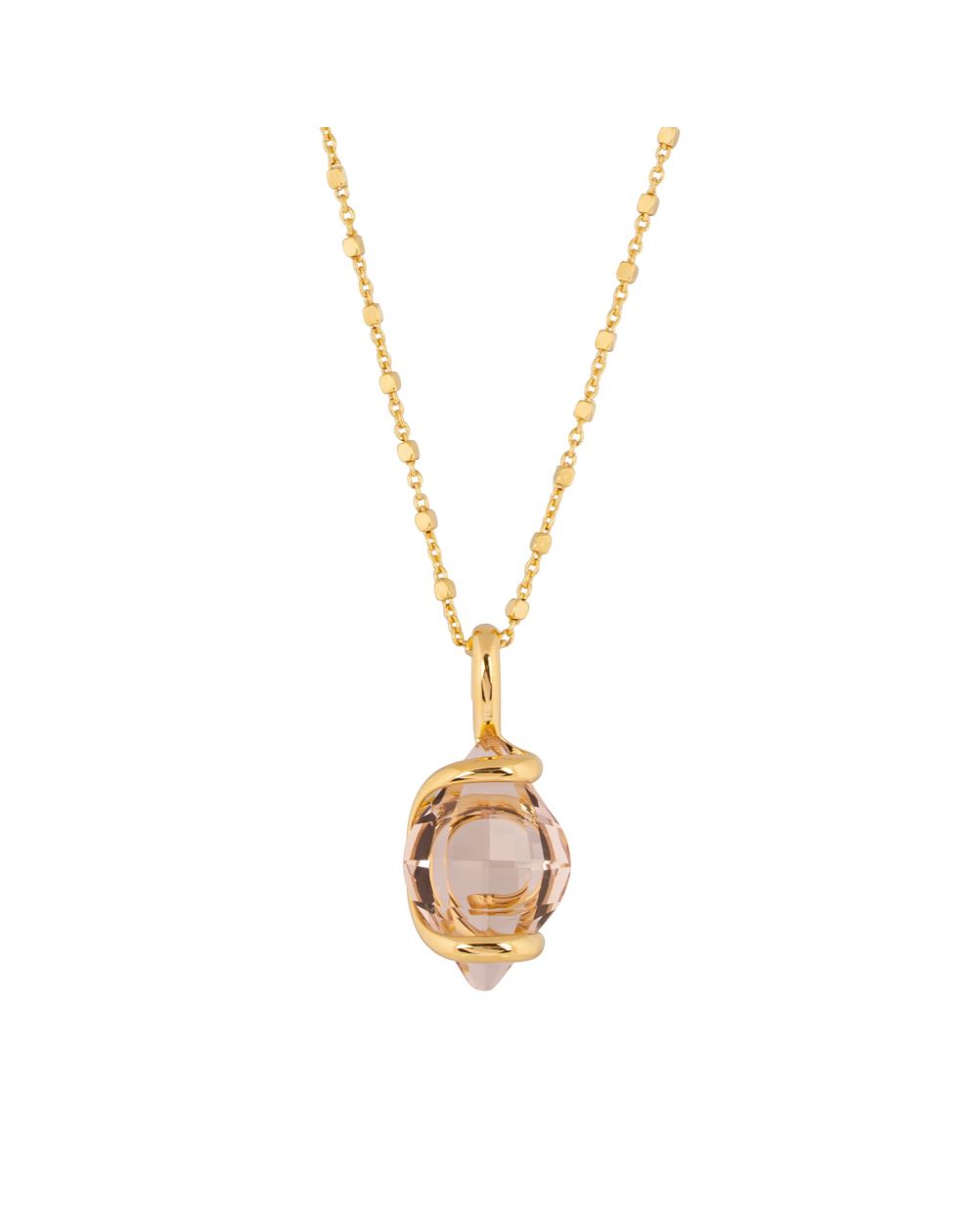 ovale Swarovski munt kristal ketting