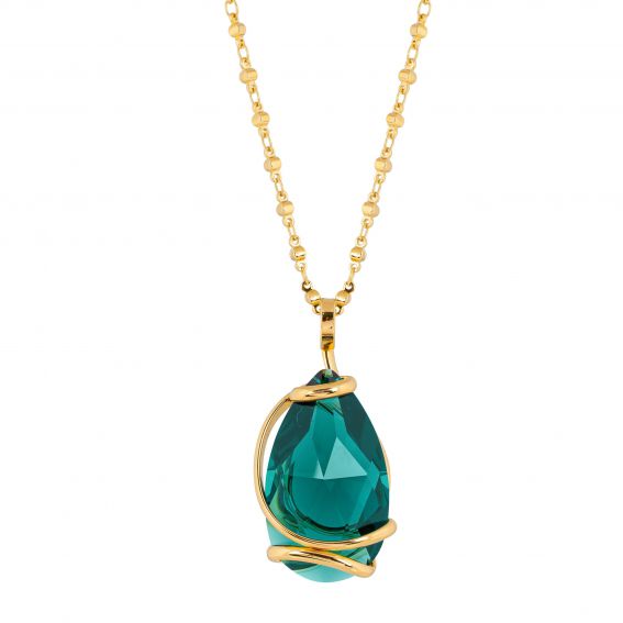 Collier Andrea Marazzini - Cristal Swarovski Big Drop Emerald