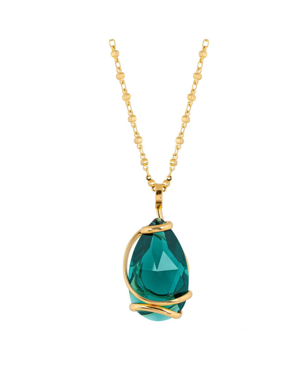 Collier Andrea Marazzini - Cristal Swarovski Big Drop Emerald