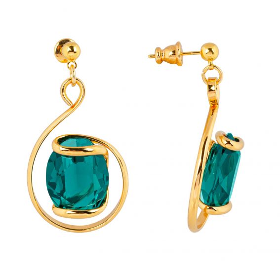 Boucles d'oreille Andrea Marazzini - Ovale Emerald courtes