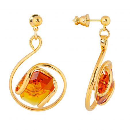 Swarovski blue crystal earrings