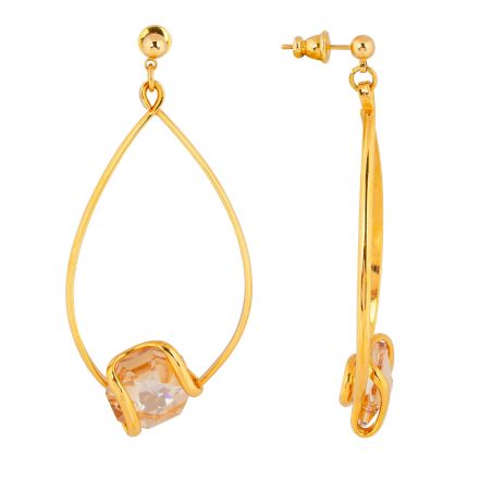 Swarovski blue crystal earrings