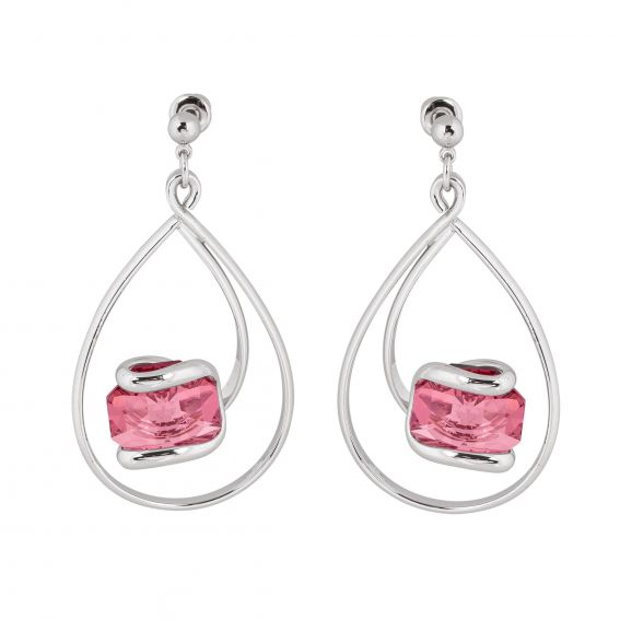 Boucles d'oreille Andrea Marazzini - Octagon Antique Pink Longues Wave